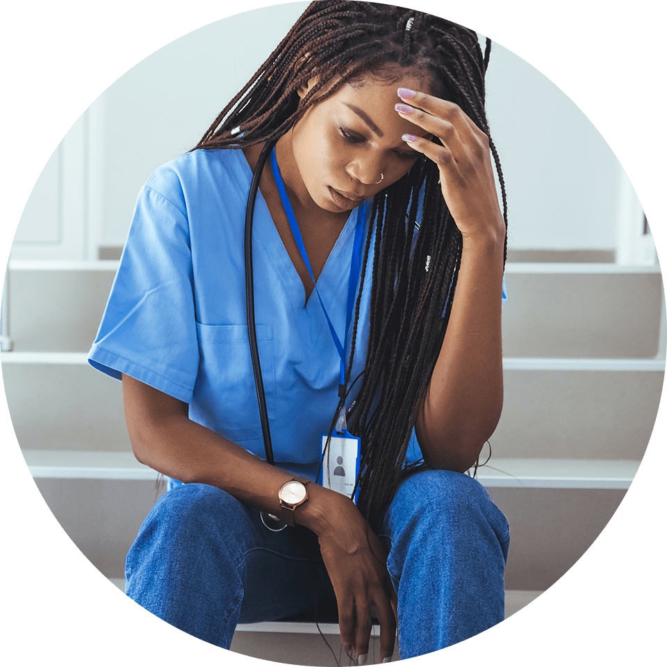circle-nurse-stairs-pondering-min